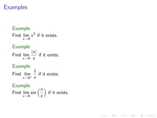 Lesson 3: The limit of a function