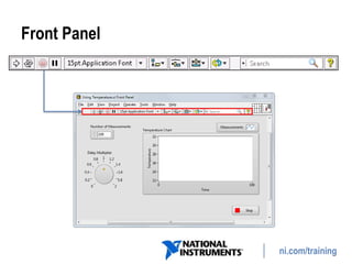 ni.com/training
Front Panel
 