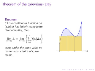 Lesson 24: The Definite Integral (Section 4 version)