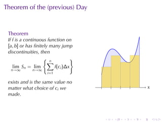 Lesson 24: The Definite Integral (Section 4 version)