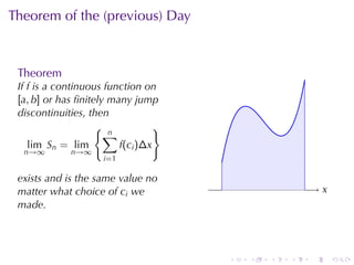 Lesson 24: The Definite Integral (Section 4 version)