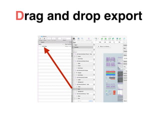 Drag and drop export
 