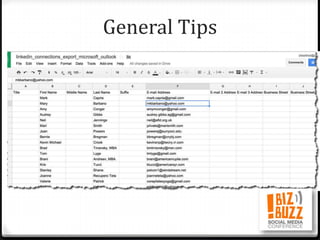 General Tips
 