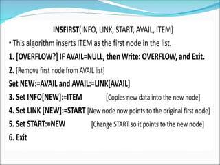 Link list using array in Data structure amd algorithms