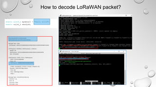 Assuming base64-encoded packet
QNIfASaABAABA/uB+N3FPLnND5ufMW6z
Message Type = Data
PHYPayload = 40D21F01268004000103FB81F8DDC53CB9CD0F9B9F316EB3
( PHYPayload = MHDR[1] | MACPayload[..] | MIC[4] )
MHDR = 40
MACPayload = D21F01268004000103FB81F8DDC53CB9CD0F9B
MIC = 9F316EB3
( MACPayload = FHDR | FPort | FRMPayload )
FHDR = D21F0126800400
FPort = 01
FRMPayload = 03FB81F8DDC53CB9CD0F9B
( FHDR = DevAddr[4] | FCtrl[1] | FCnt[2] | FOpts[0..15] )
DevAddr = 26011FD2 (Big Endian)
FCtrl = 80
FCnt = 0004 (Big Endian)
FOpts =
Message Type = Unconfirmed Data Up
Direction = up
FCnt = 4
FCtrl.ACK = false
FCtrl.ADR = true
How to decode LoRaWAN packet?
 