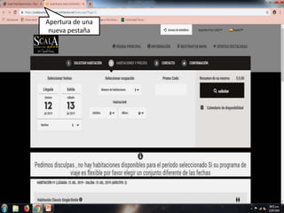Apertura de una
nueva pestaña
 