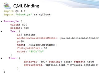 QML Binding
 