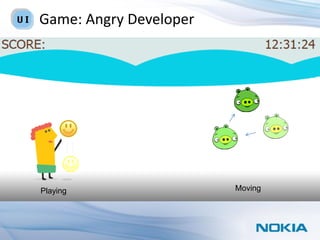 Game: Angry Developer




Playing                 Moving
 