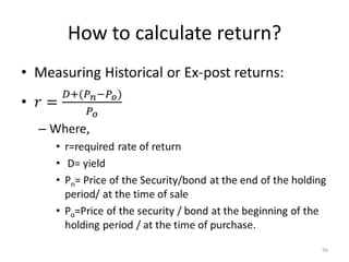 How to calculate return?

56

 