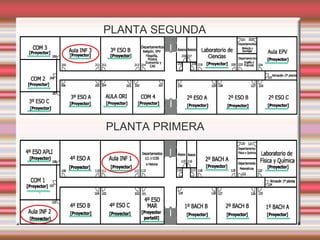 PLANTA PRIMERA
PLANTA SEGUNDA
 
