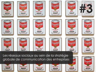 #3

Les réseaux sociaux au sein de la stratégie
globale de communication des entreprises

 