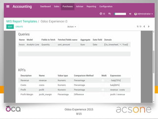 8/15
Odoo Experience 2015
 