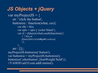 modern javascript, unobtrusive javascript, jquery