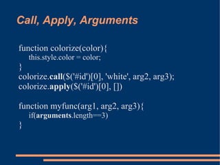 modern javascript, unobtrusive javascript, jquery