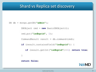 29
Example: Shard vs Replica set discovery
 
