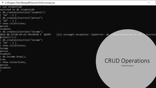 CRUD Operations
 