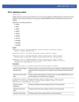 Motorola solutions wing 5.2.2 wireless controller cli reference guide (part no. 72 e 159607-01 rev. a)