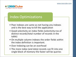 MySQL Performance Tuning - GNUnify 2010