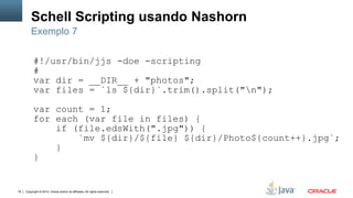 Copyright © 2014, Oracle and/or its affiliates. All rights reserved.19
NASHORN E
JAVAFX
 