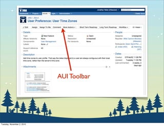 AUI Toolbar
Tuesday, November 2, 2010
 