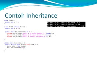 Contoh Inheritance
 