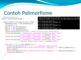 Contoh Polimorfisme
 