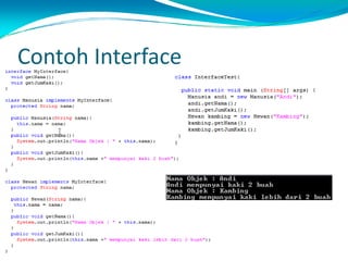 Contoh Interface
 