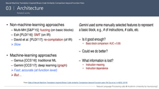 Neural machine translation inspired binary code similarity comparison beyond function pairs