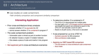 Neural machine translation inspired binary code similarity comparison beyond function pairs