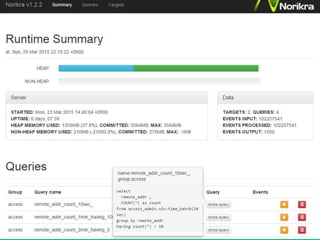 Norikra + Fluentd+ Elasticsearch + Kibana リアルタイムストリーミング処理ログ集計による異常検知