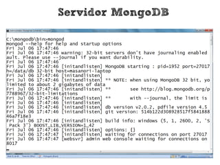 Servidor MongoDB
 