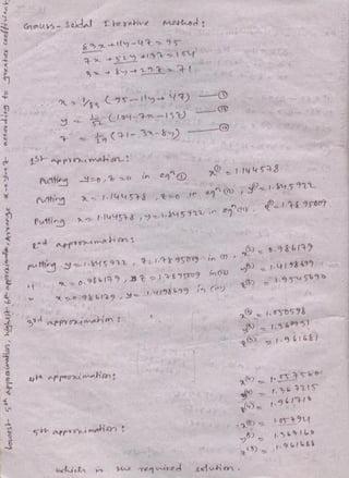 Numerical analysis & computer programming