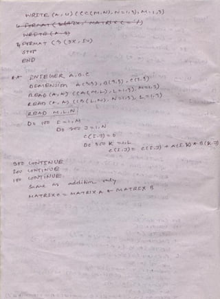 Numerical analysis & computer programming