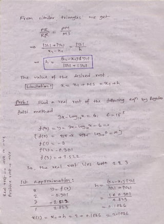 Numerical analysis & computer programming