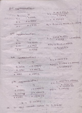 Numerical analysis & computer programming