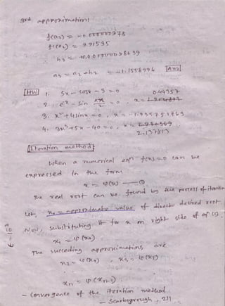Numerical analysis & computer programming