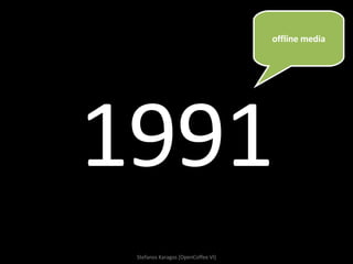 offline media 1991 Stefanos Karagos [OpenCoffee VI] 