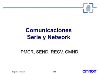 Soporte Técnico 244
Comunicaciones
Serie y Network
PMCR, SEND, RECV, CMND
 