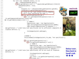 switch!
Detour	
  over.	
  
Now	
  back	
  to	
  
Sandi’s	
  talk	
  
è	
  è	
  è	
  
 