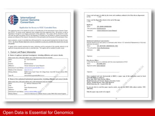Open Data is Essential for Genomics
 