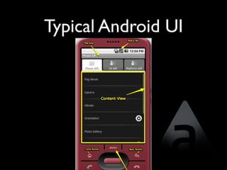 Typical Android UI
 