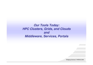 Clusters, Grids & Clouds for Engineering Design, Simulation, and Collaboration