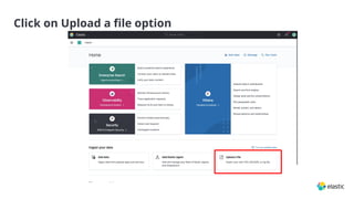 Click on Upload a ﬁle option
 