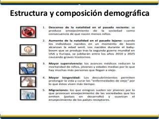 Estructura y composición demográfica
 