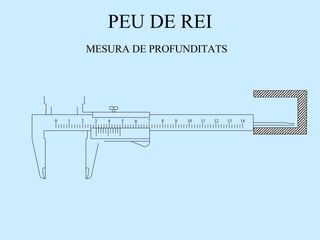 PEU DE REI 0 2 3 4 5 6 7 8 9 10 11 12 13 14 1 MESURA DE PROFUNDITATS 