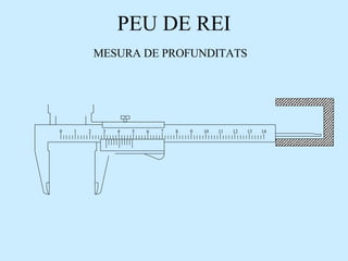 PEU DE REI 0 2 3 4 5 6 7 8 9 10 11 12 13 14 1 MESURA DE PROFUNDITATS 