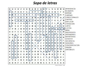 Sopa de letras
 