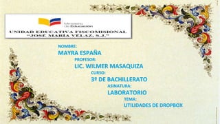 Presentacion de mayra españa