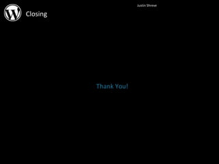 Closing Thank You! 