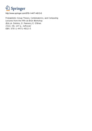 http://www.springer.com/978-1-4471-4813-5
 